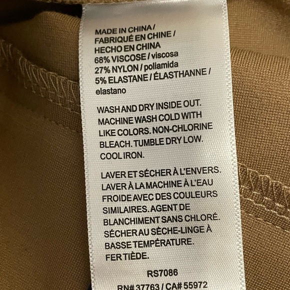 Rafaella Tigers Eye Pull on Curvy Fit Slim Leg Pants - Picture 9 of 11